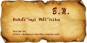 Bokányi Mónika névjegykártya